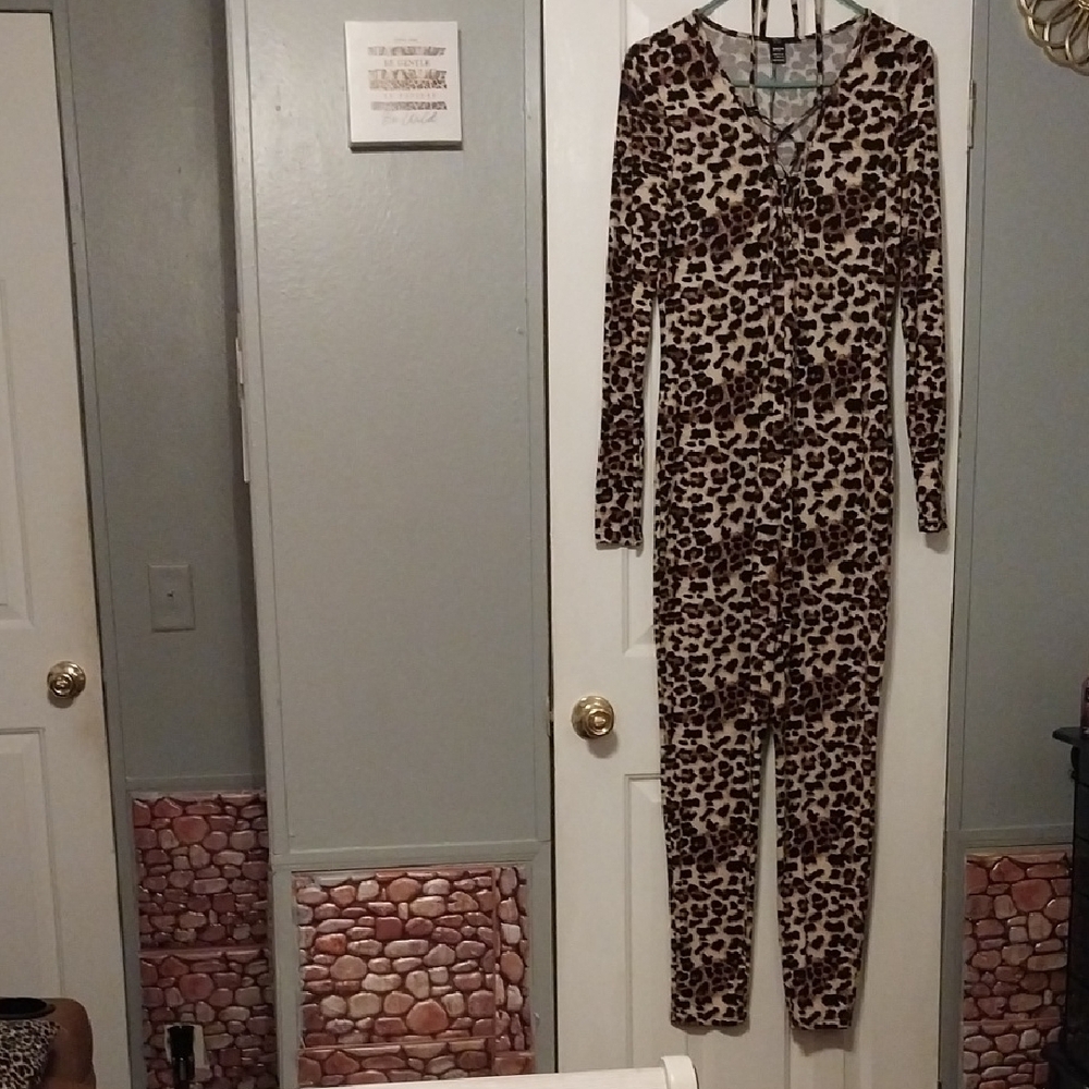 Leopard Print Jumpsuit